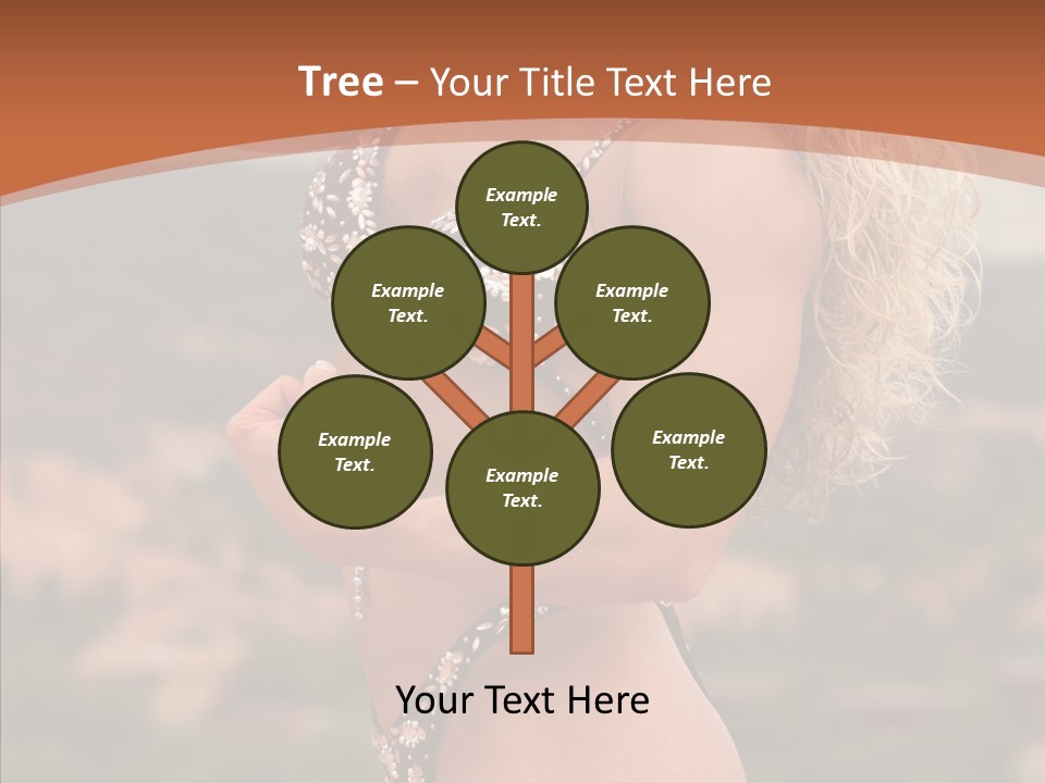 Bodybuilder Bikini Strong PowerPoint Template