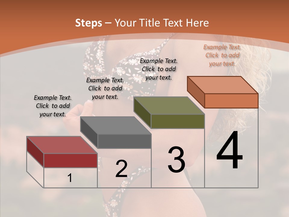 Bodybuilder Bikini Strong PowerPoint Template