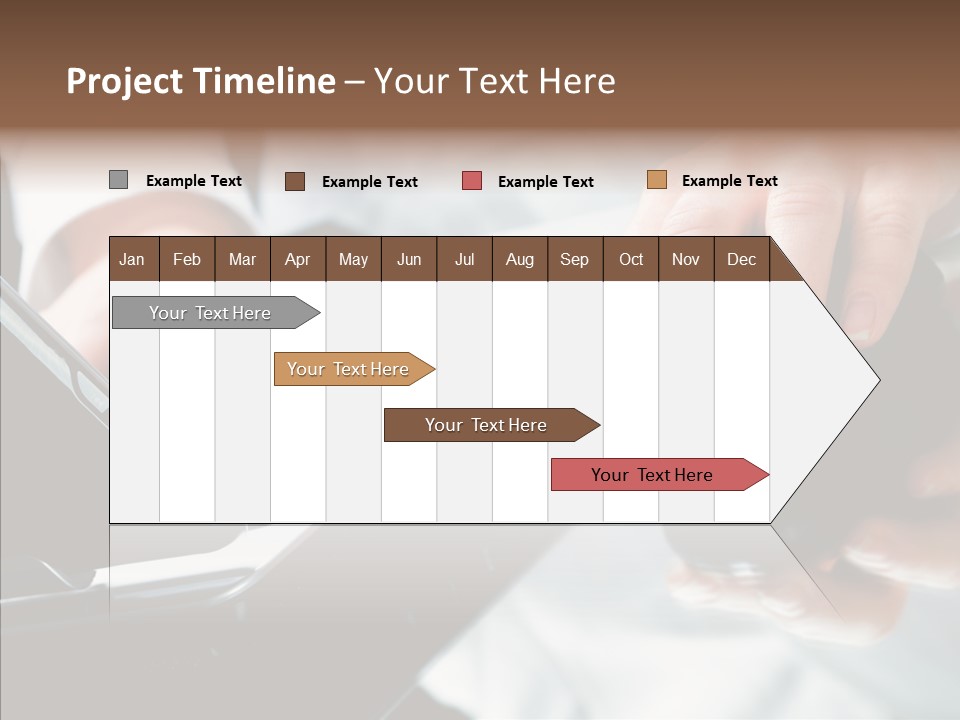Hand Touch Computer PowerPoint Template