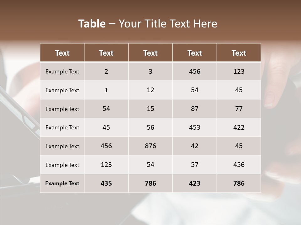 Hand Touch Computer PowerPoint Template