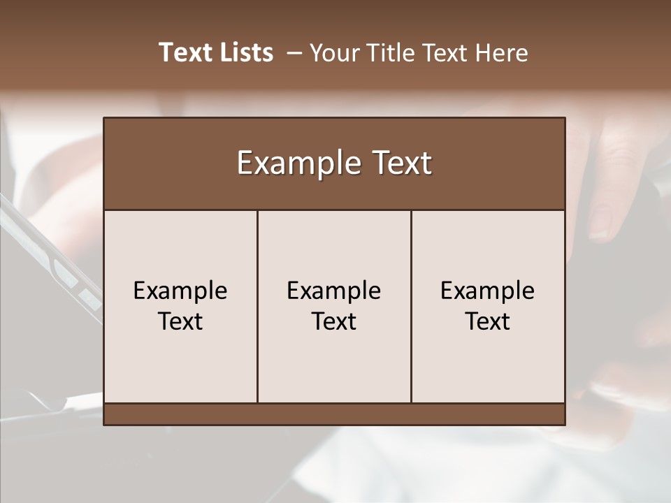 Hand Touch Computer PowerPoint Template