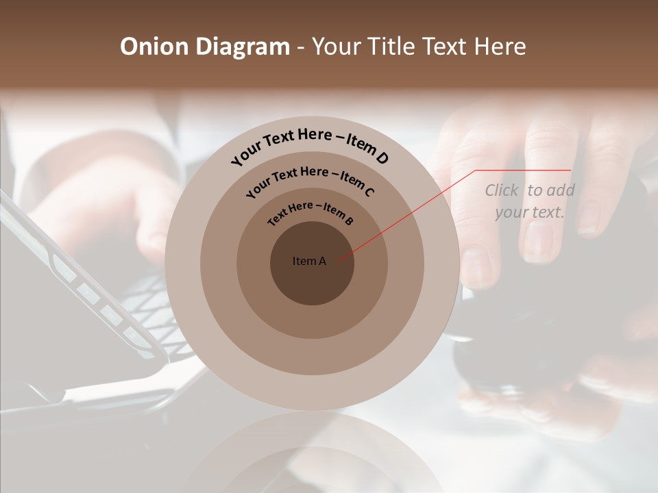 Hand Touch Computer PowerPoint Template