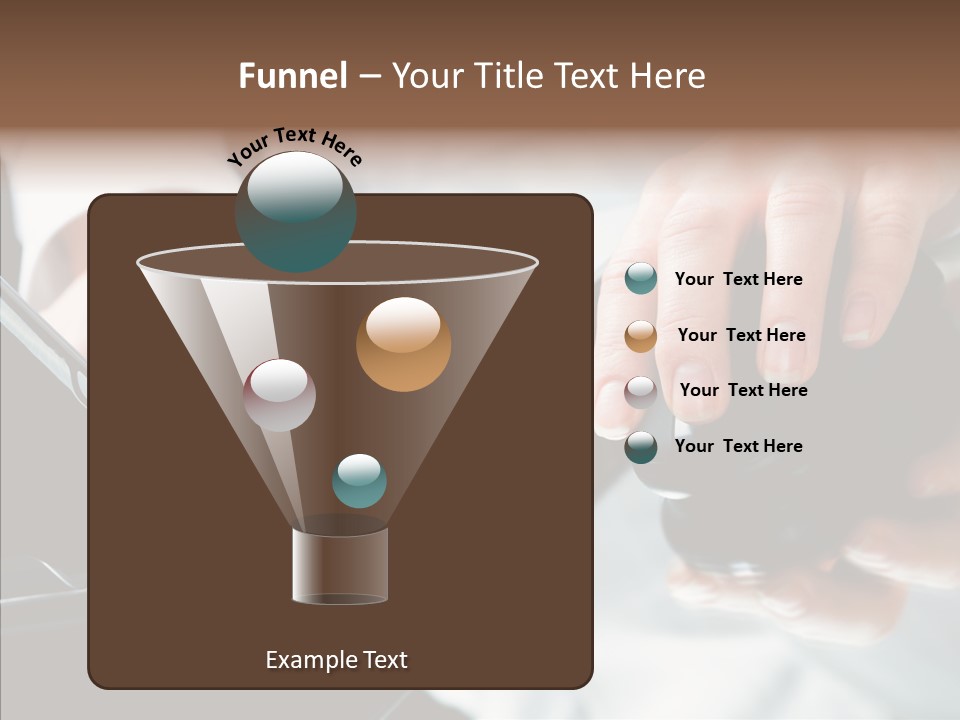 Hand Touch Computer PowerPoint Template