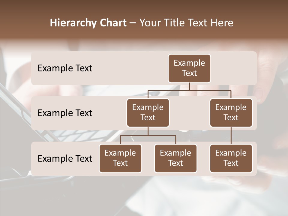Hand Touch Computer PowerPoint Template