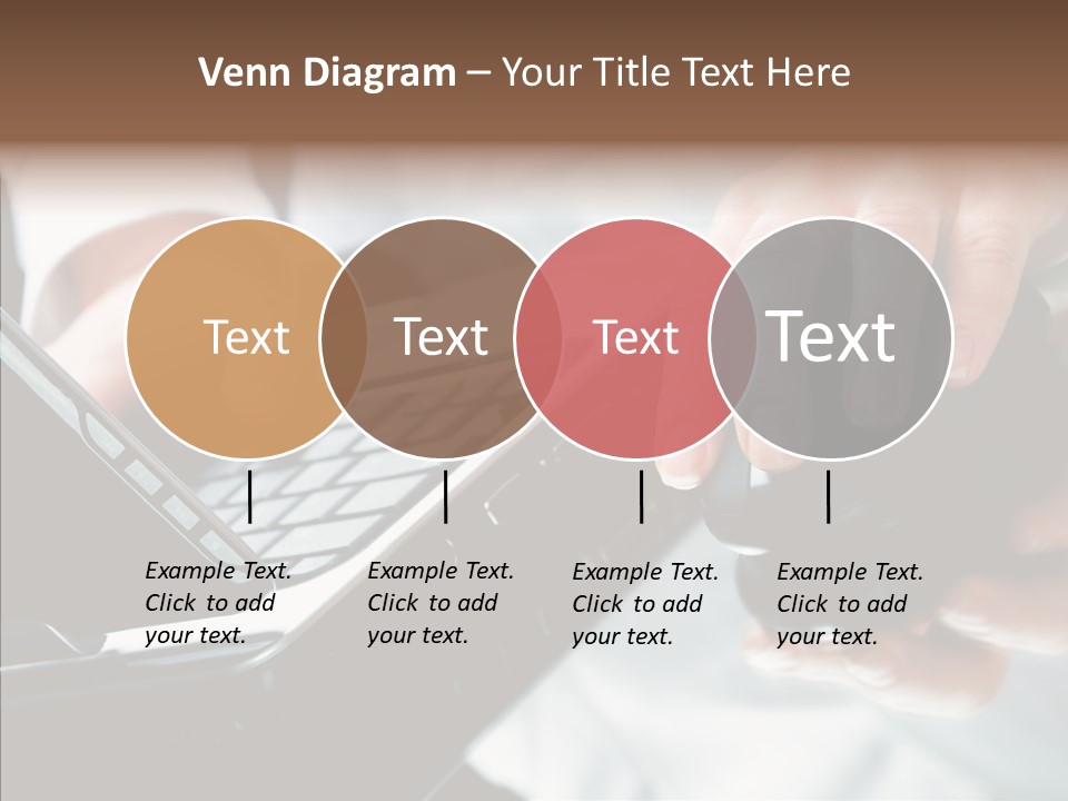 Hand Touch Computer PowerPoint Template