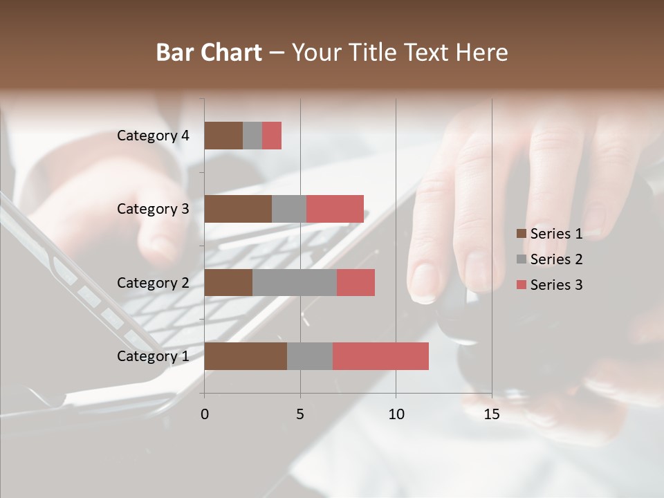 Hand Touch Computer PowerPoint Template