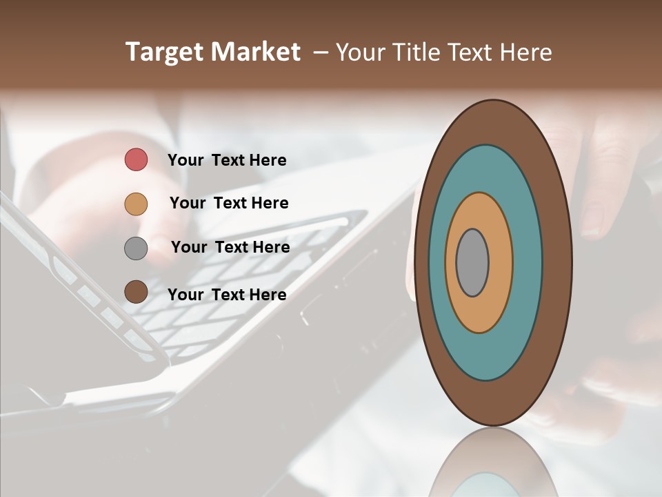 Hand Touch Computer PowerPoint Template