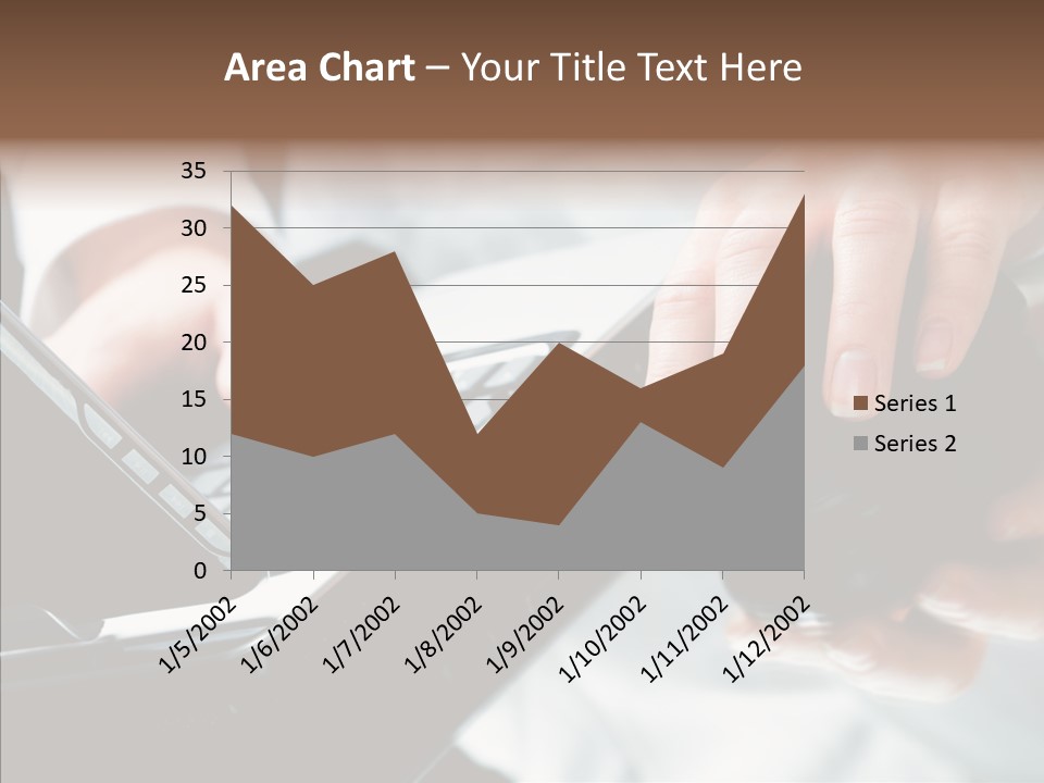 Hand Touch Computer PowerPoint Template