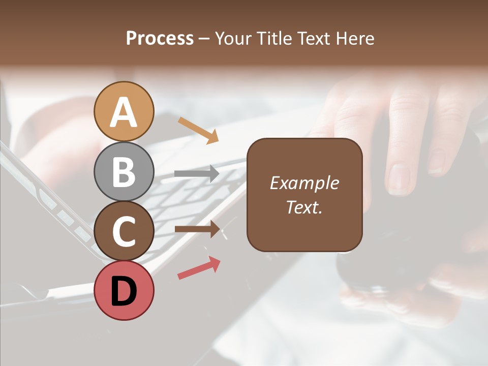 Hand Touch Computer PowerPoint Template