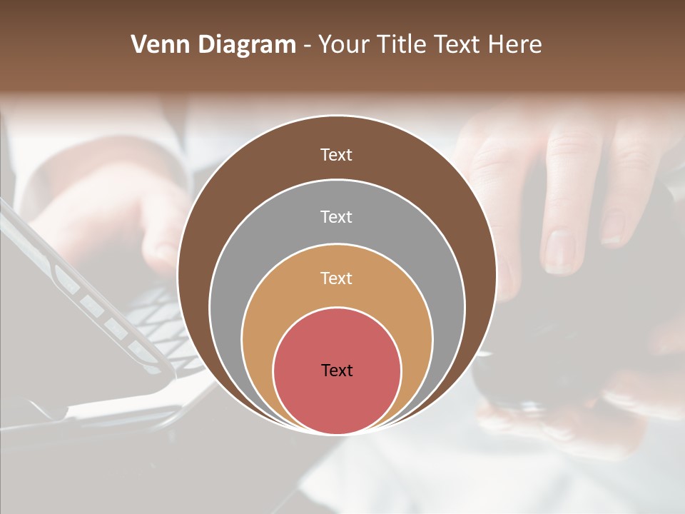Hand Touch Computer PowerPoint Template