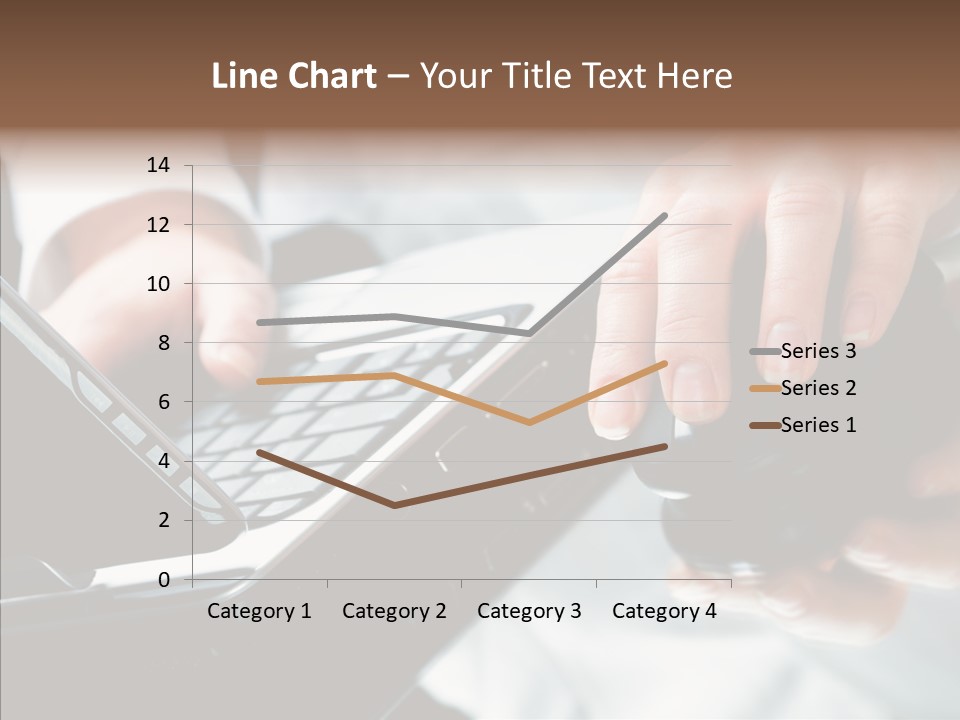 Hand Touch Computer PowerPoint Template