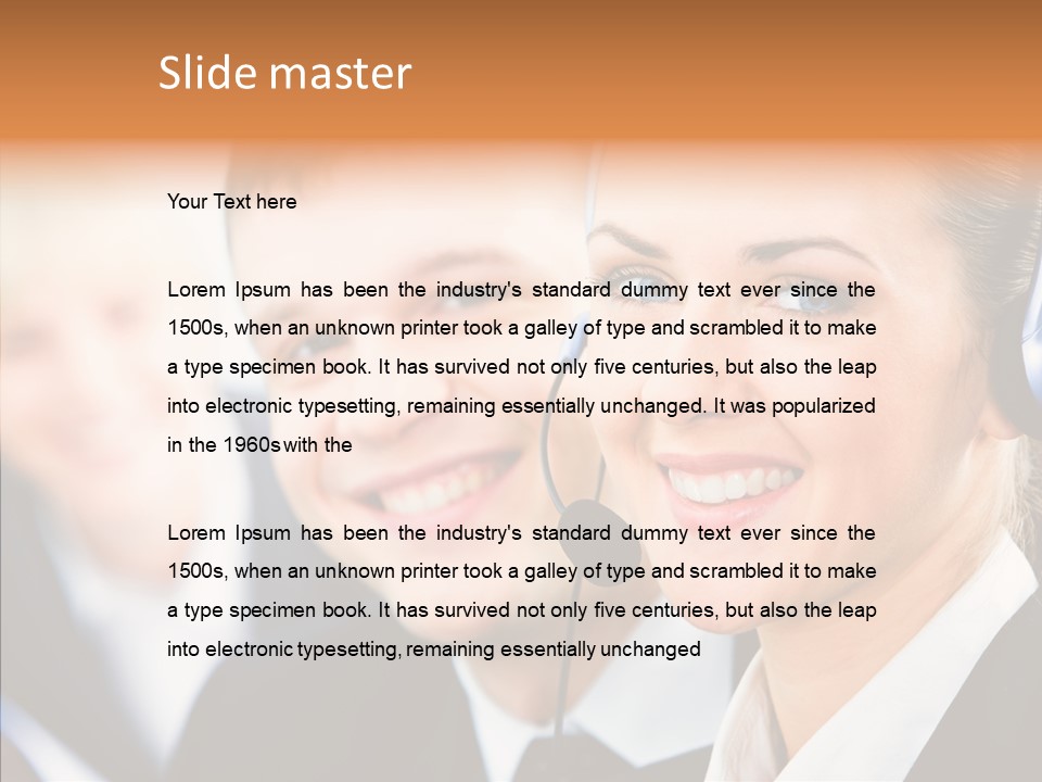 Young Operator Male PowerPoint Template