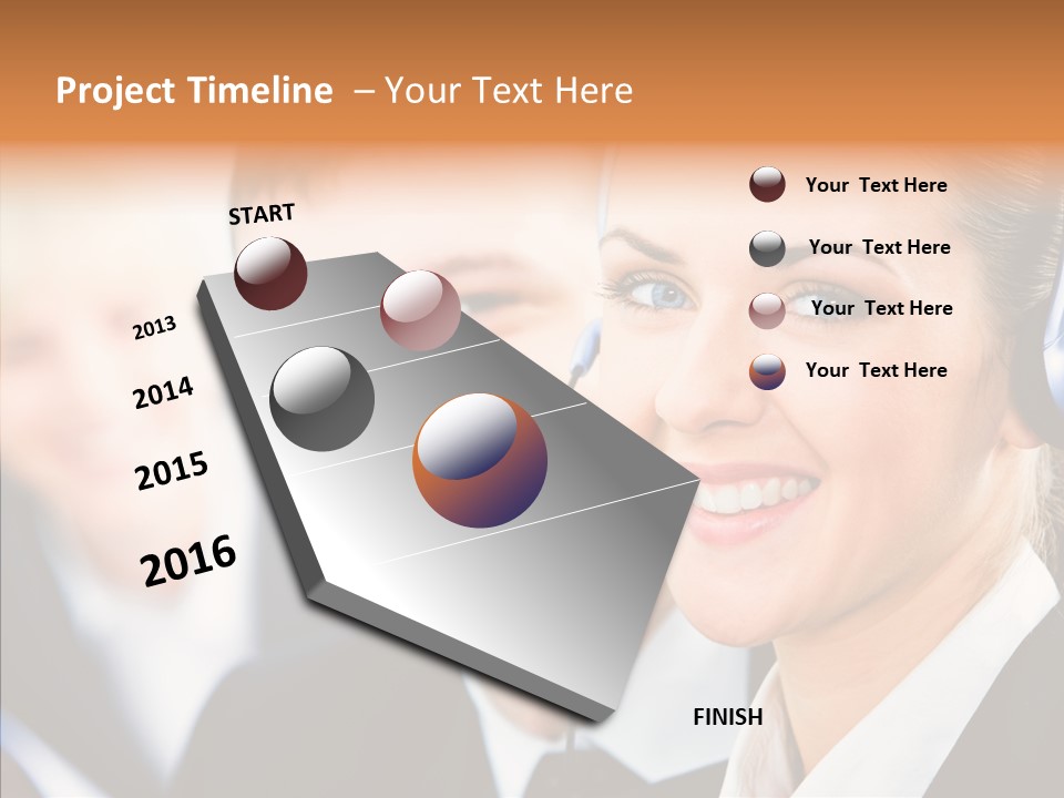 Young Operator Male PowerPoint Template