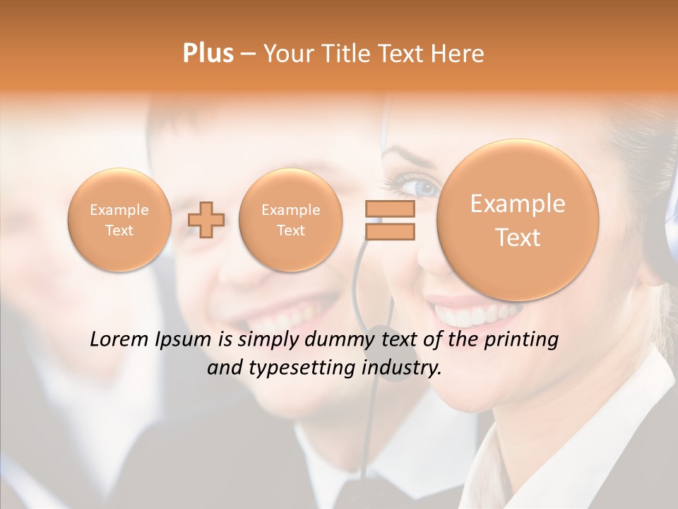 Young Operator Male PowerPoint Template