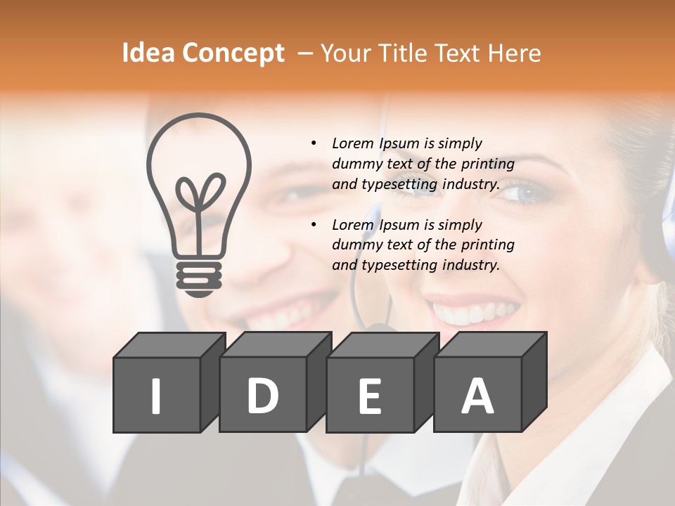 Young Operator Male PowerPoint Template