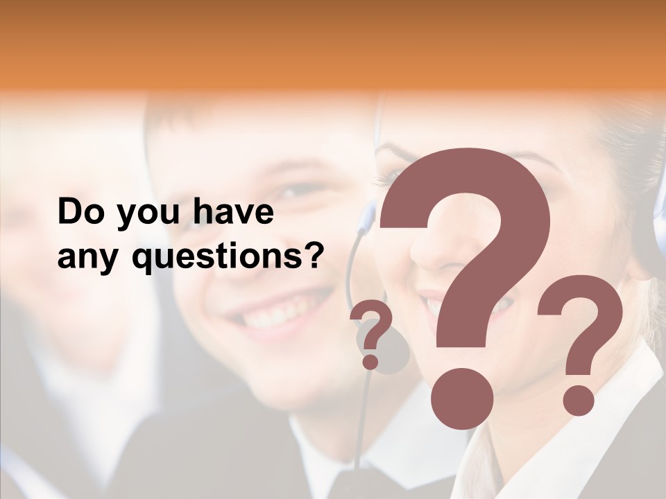 Young Operator Male PowerPoint Template