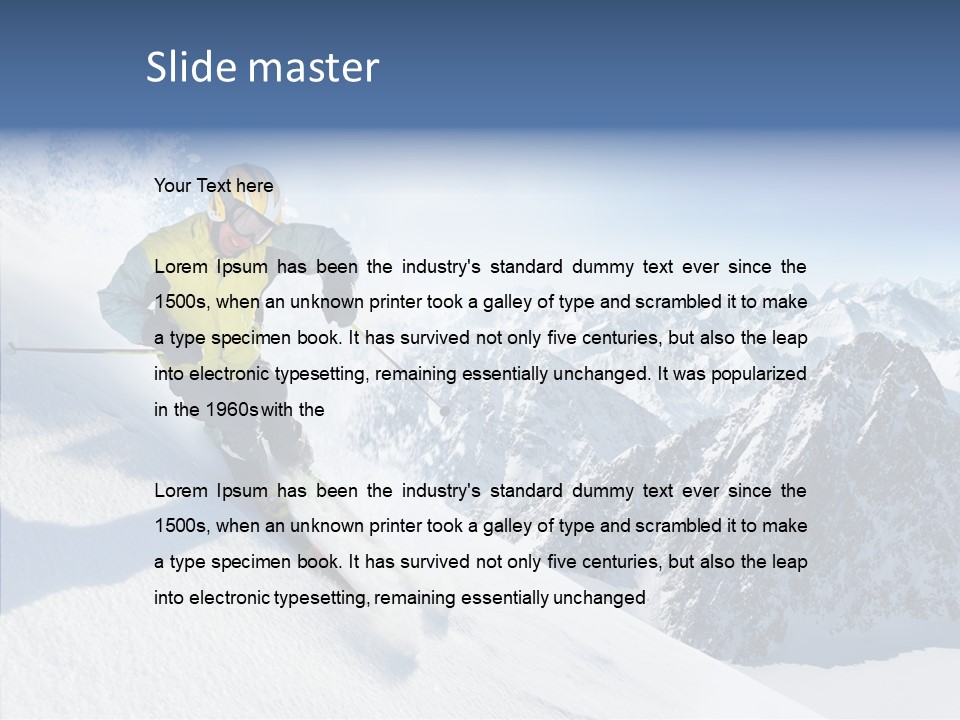 Lifestyle Extreme Season PowerPoint Template