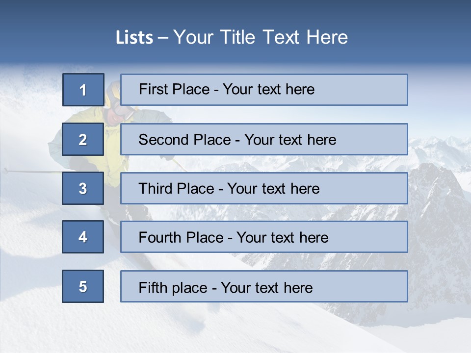 Lifestyle Extreme Season PowerPoint Template
