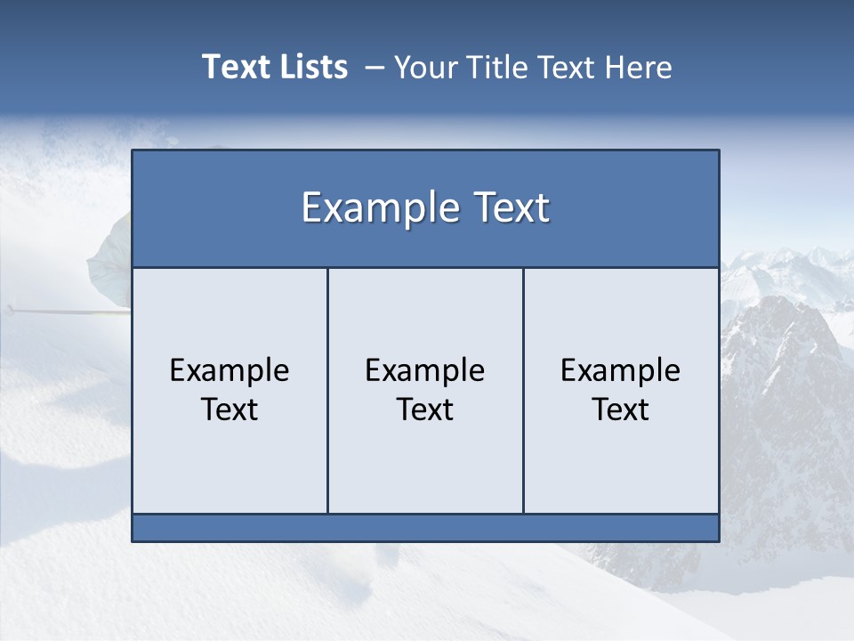 Lifestyle Extreme Season PowerPoint Template