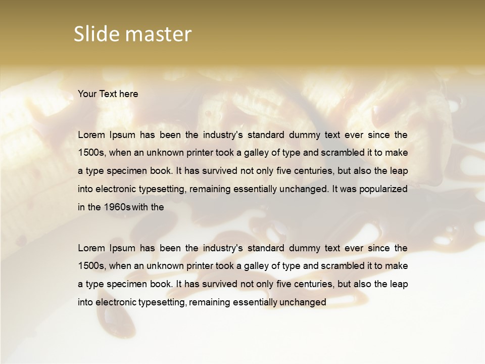 Thaw Banana Taste PowerPoint Template