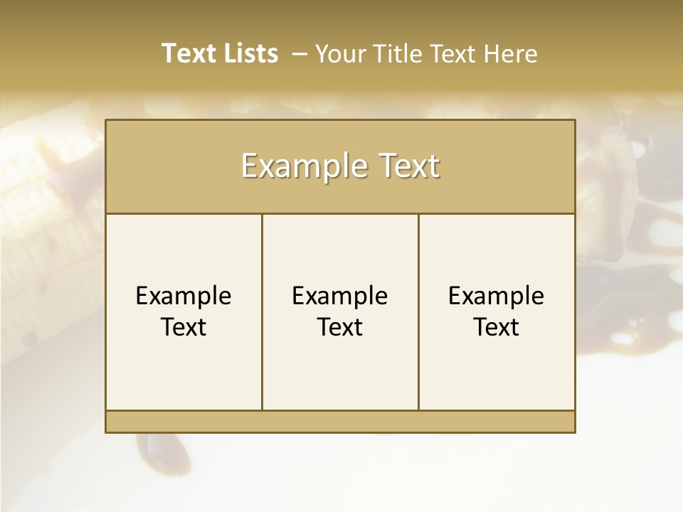 Thaw Banana Taste PowerPoint Template