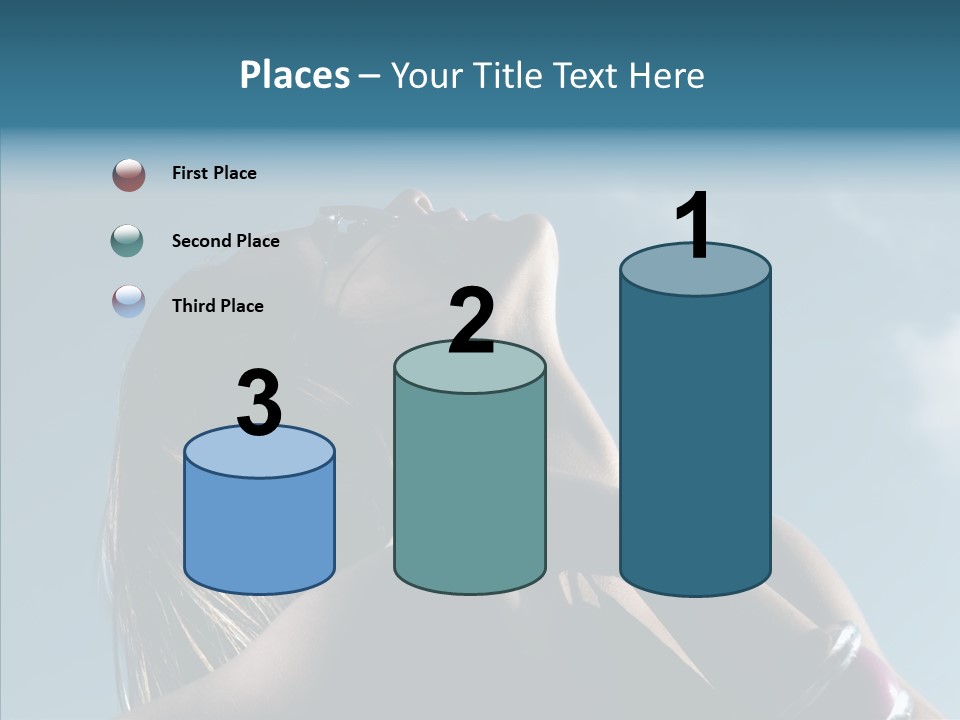 Top Sunglasses Neck PowerPoint Template