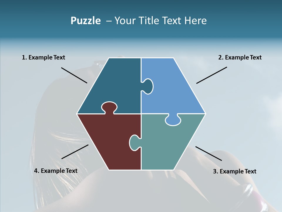 Top Sunglasses Neck PowerPoint Template