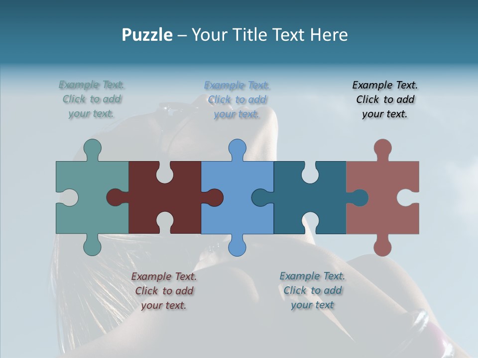 Top Sunglasses Neck PowerPoint Template