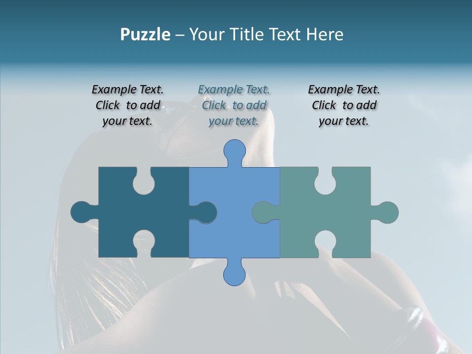 Top Sunglasses Neck PowerPoint Template