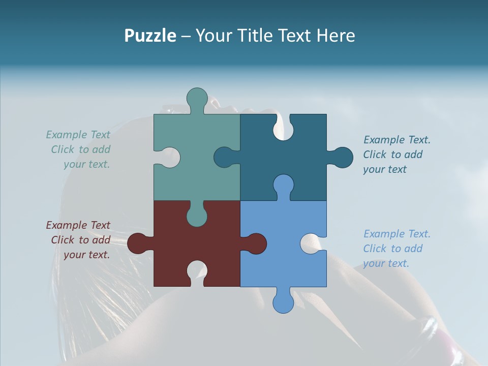 Top Sunglasses Neck PowerPoint Template