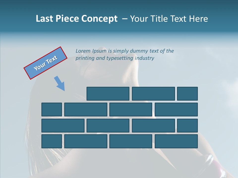 Top Sunglasses Neck PowerPoint Template