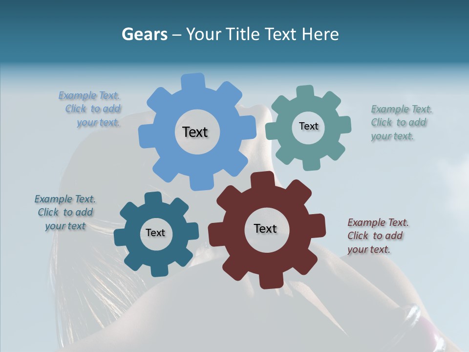 Top Sunglasses Neck PowerPoint Template