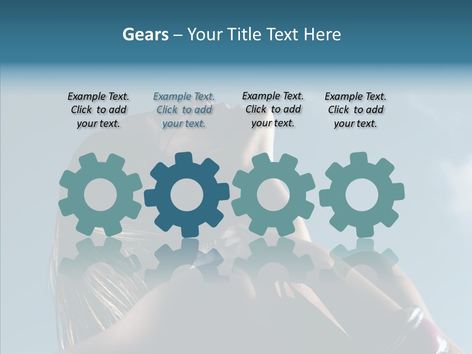 Top Sunglasses Neck PowerPoint Template