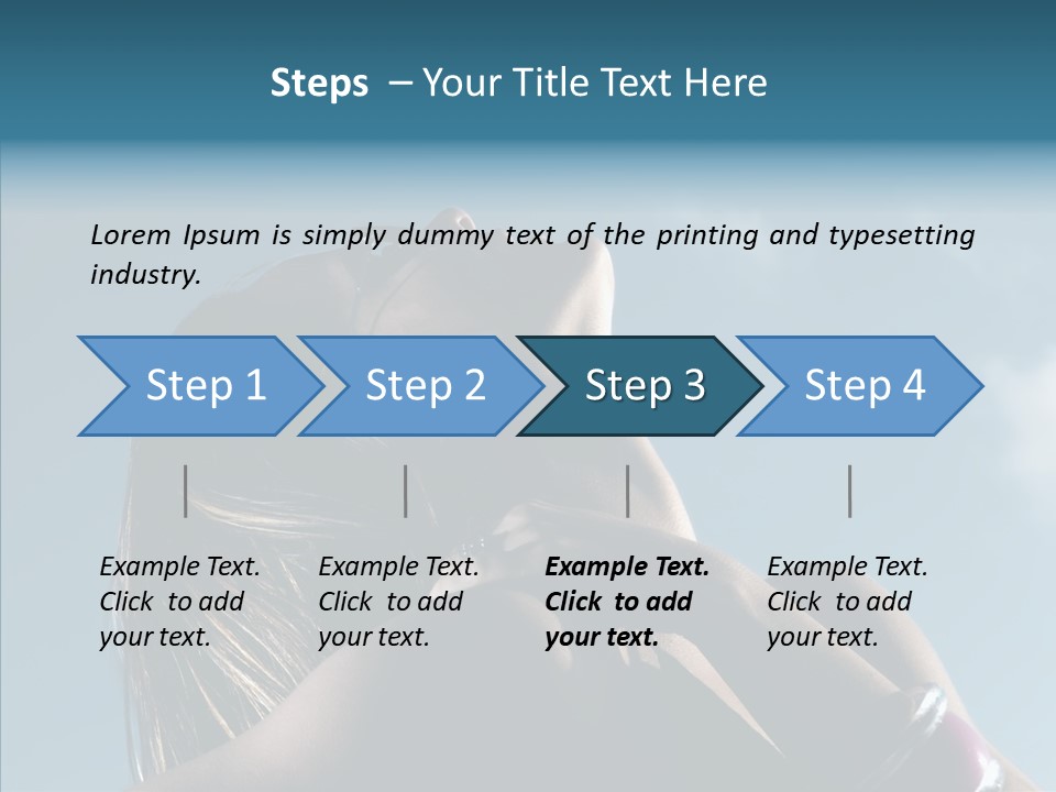 Top Sunglasses Neck PowerPoint Template