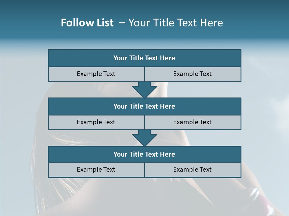 Top Sunglasses Neck PowerPoint Template