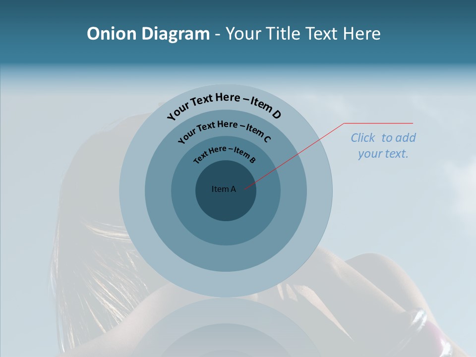 Top Sunglasses Neck PowerPoint Template