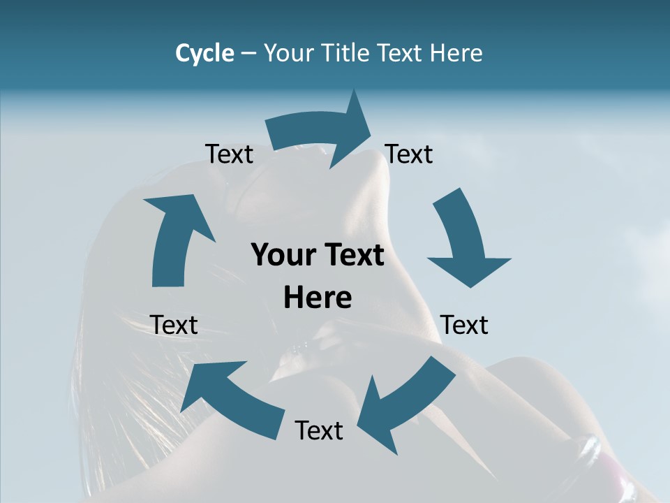 Top Sunglasses Neck PowerPoint Template