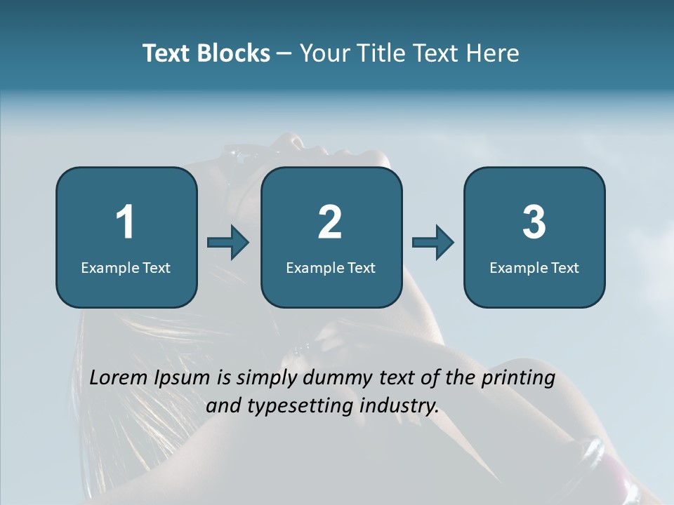 Top Sunglasses Neck PowerPoint Template