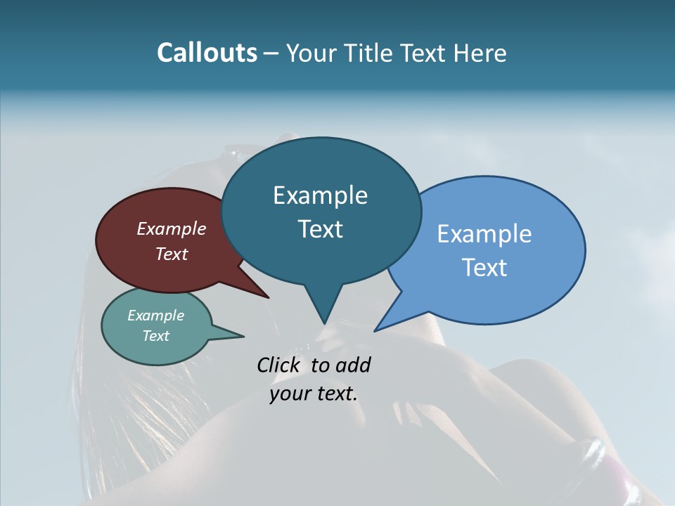 Top Sunglasses Neck PowerPoint Template