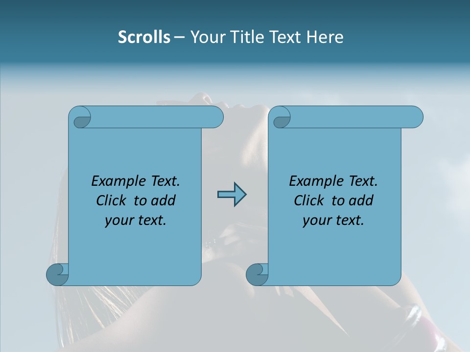 Top Sunglasses Neck PowerPoint Template