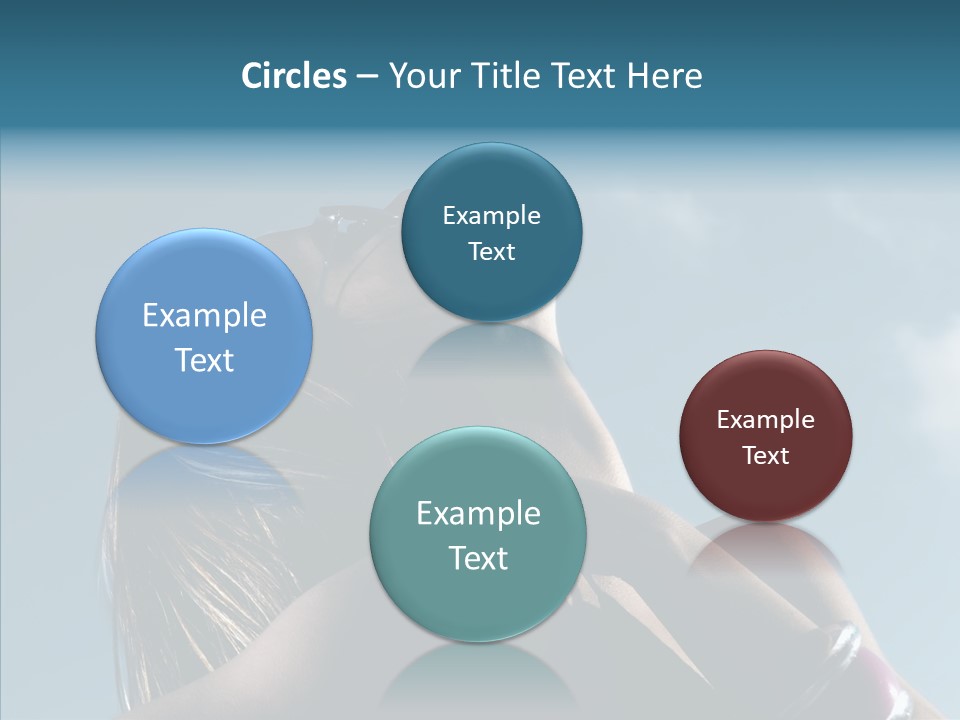 Top Sunglasses Neck PowerPoint Template