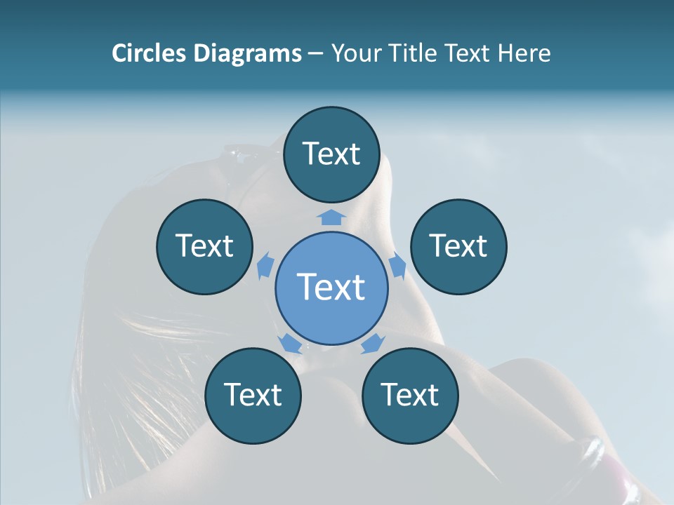 Top Sunglasses Neck PowerPoint Template