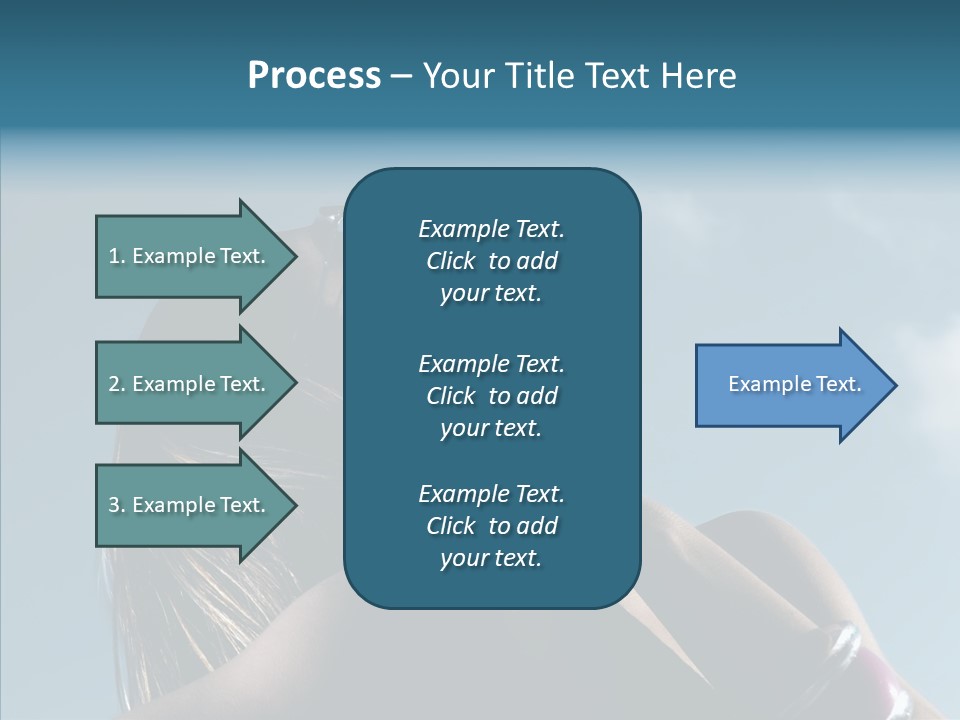 Top Sunglasses Neck PowerPoint Template