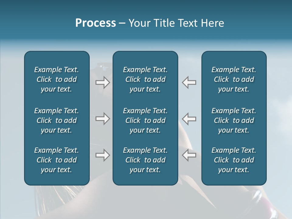 Top Sunglasses Neck PowerPoint Template