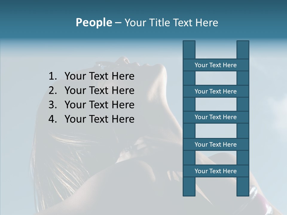 Top Sunglasses Neck PowerPoint Template
