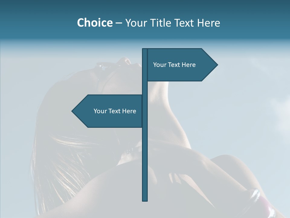 Top Sunglasses Neck PowerPoint Template