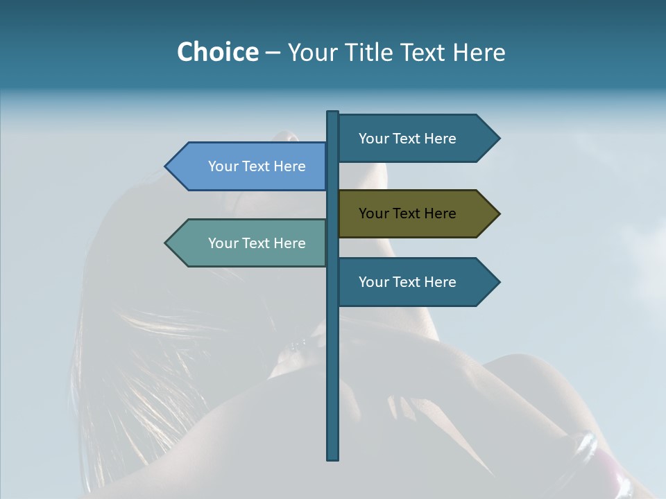 Top Sunglasses Neck PowerPoint Template