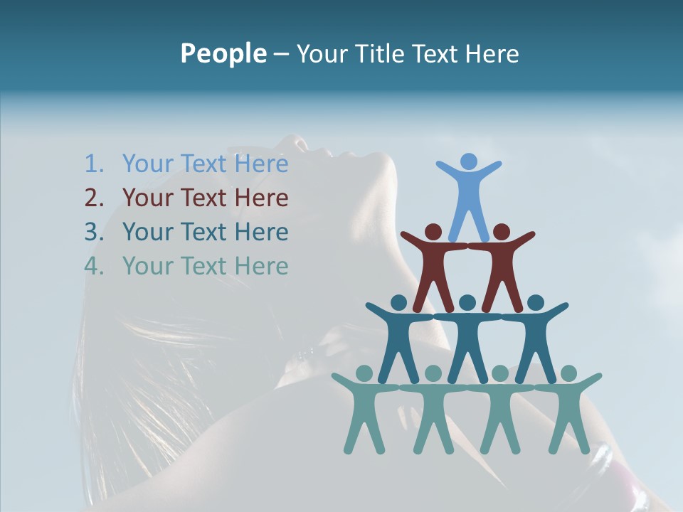 Top Sunglasses Neck PowerPoint Template