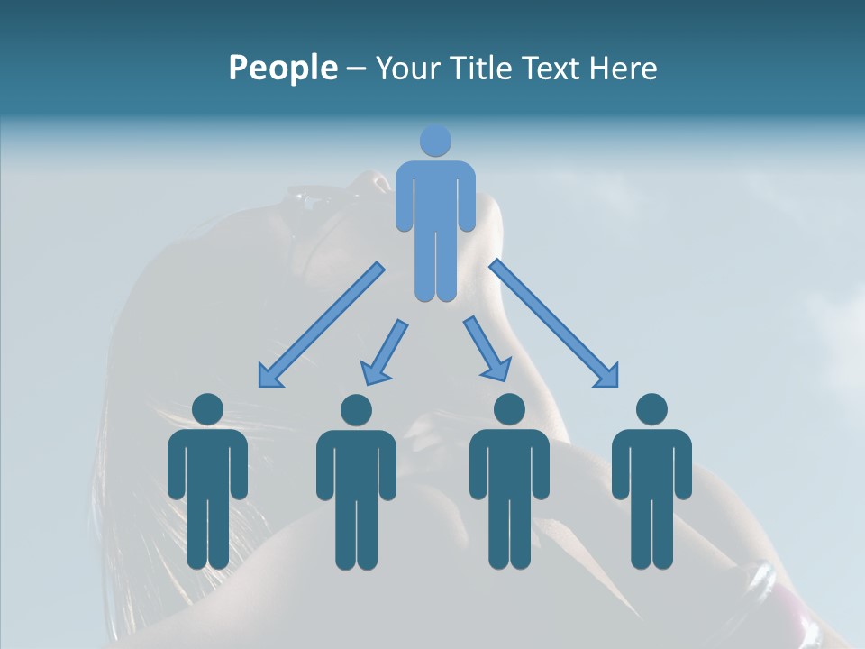 Top Sunglasses Neck PowerPoint Template