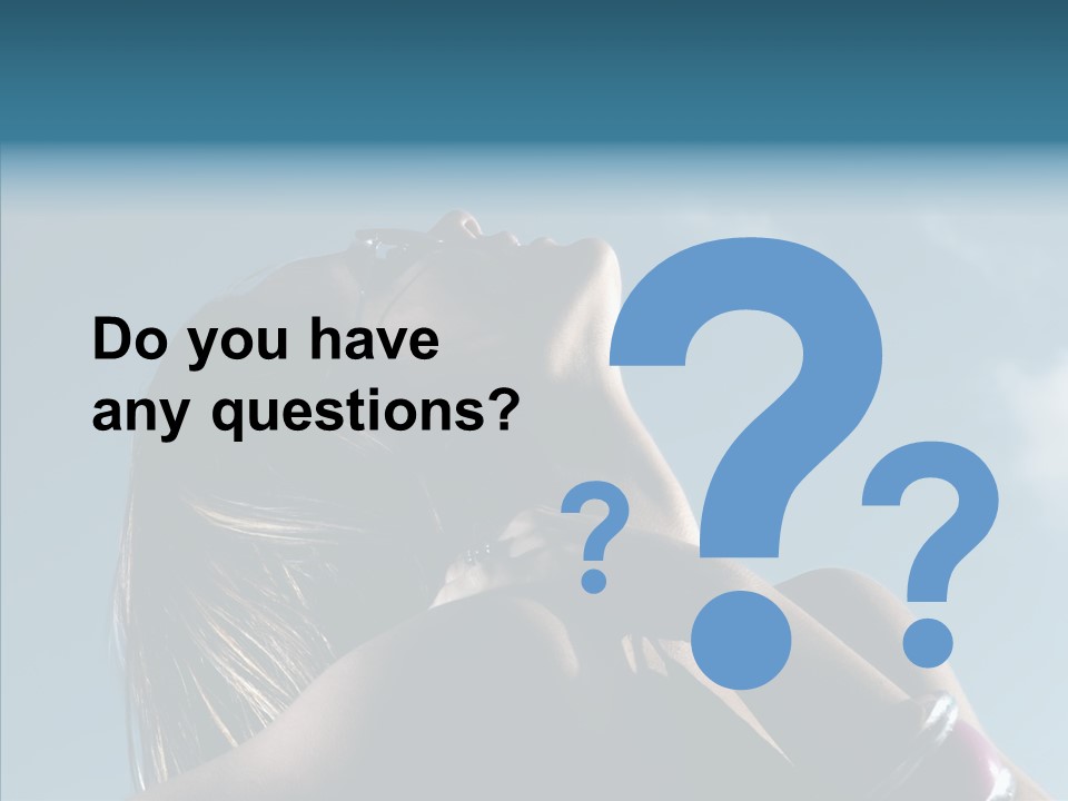 Top Sunglasses Neck PowerPoint Template